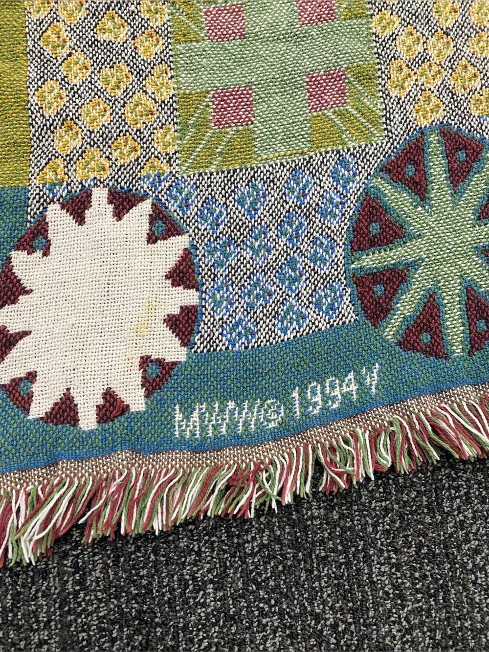 Vintage Throw Blanket Tapestry Manual Woodworkers And Weavers Horse Farm Barn